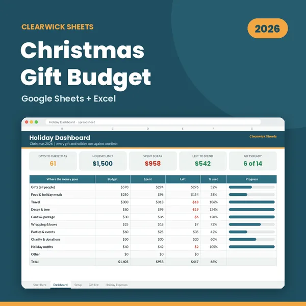Christmas Gift Budget Planner 2026 preview